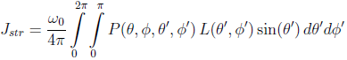 Radiative transfer equation